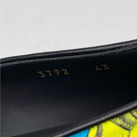 Versace Masks Print Silk Twill Loafer size 43/us size 10 - Picture 9 of 13